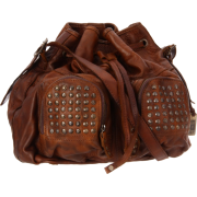 Frye Brooke Drawstring Novelty Bag Brown - Bag - $377.95 