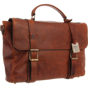 Frye Logan Flap Briefcase Cognac - Hand bag - $478.00 