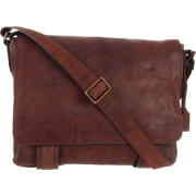 Frye Logan Messenger Bag Dark Brown - Torby - $448.00  ~ 384.78€