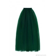 Full Length Tulle Skirt Puffy Women's Tutu Skirt - 连衣裙 - $17.19  ~ ¥115.18