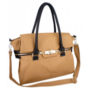 GALIENA Brown Top Double Handle Office Tote Shopper Hobo Shoulder Bag Satchel Purse Handbag - Hand bag - $29.50 