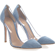 GIANVITO ROSSI Pumps Calfskin Denim Pvc - Klasični čevlji - 