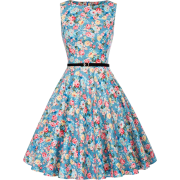 GRACE KARIN Boatneck Floral Print Dress - ワンピース・ドレス - 