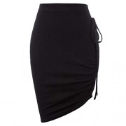 GRACE KARIN Women's Elastic Waist Irregular Hem Pencil Skirt Wear to Work - Suknje - $13.99  ~ 12.02€