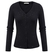 GRACE KARIN Women's Long Sleeve Button V-Neck Knit Bolero Shrug Cardigan Sweater - Košulje - kratke - $12.99  ~ 82,52kn