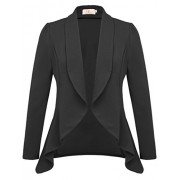 GRACE KARIN Women's Long Sleeve Open Front Draped Career Blazer CLAF0016 - Košulje - kratke - $17.99  ~ 114,28kn