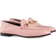 GUCCI Pink Brixton Leather loafers - Mocassini - $730.00  ~ 626.99€