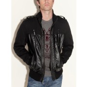 GUESS Wet Mock Neck Jacket Black - Jacket - coats - $71.99 