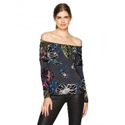 GUESS Women's Long Sleeve Catrina Off Shoulder Lace up Top - Košulje - kratke - $23.43  ~ 148,84kn