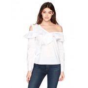 GUESS Women's Long Sleeve Winslow One Shoulder Top - Рубашки - короткие - $45.51  ~ 39.09€