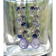 Genuine Violet Zircon Cascade Earrings - Minhas fotos - $37.00  ~ 31.78€