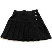 Girls Black 3 Button Pleated Scooter Skort - スカート - $15.40  ~ ¥1,733