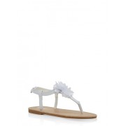 Girls 11-3 Flower Detail Thong Sandals - Sandals - $7.99 