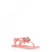 Girls 11-3 Jeweled Bow Sandals - Sandals - $7.99 