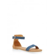 Girls 11-4 Denim Strap Sandals - Sandale - $12.99  ~ 11.16€