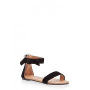 Girls 11-4 Velvet Bow Ankle Strap Sandals - Sandalias - $9.99  ~ 8.58€