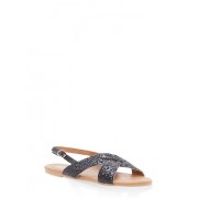 Girls 12-4 Glitter Criss Cross Sandals - Sandale - $12.99  ~ 11.16€