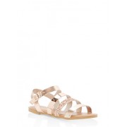 Girls 12-4 Glitter Strap Sandals - Sandals - $12.99 