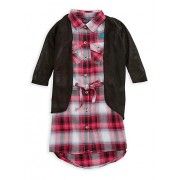 Girls 4-16 Limited Too Plaid Dress with Cardigan Set - Swetry na guziki - $16.99  ~ 14.59€