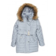 Girls 4-6x Quilted Puffer Jacket with Belt - Kurtka - $19.99  ~ 17.17€