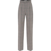 Givenchy Belted plaid wool pants - Calças capri - 