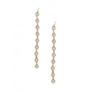 Glitter Circle Chain Drop Earrings - Earrings - $4.99 
