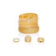 Glitter Cuff Bracelets and Rings - Bracelets - $6.99 