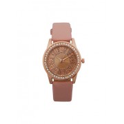 Glitter Face Faux Leather Watch - Ure - $9.99  ~ 8.58€