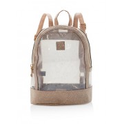 Glitter Trim Clear Mini Backpack - Backpacks - $16.99 