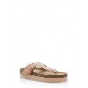 Glitter Trim Platform Thong Sandals - Сандали - $16.99  ~ 14.59€