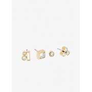 Gold-Tone Mix-And-Match Stud Earrings - Kolczyki - $150.00  ~ 128.83€