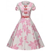 GownTown Women's 50s Vintage Retro Floral Cocktail Swing Party Dress - Obleke - $38.98  ~ 33.48€