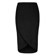 GownTown Womens Stretchy Slim Fit Midi Pencil Skirt - Skirts - $9.98 