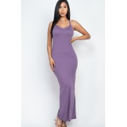 Grape Racer Back Maxi Dress - Dresses - $16.50 