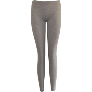 Gray Cotton Leggings Full Length - Tajice - $7.95  ~ 6.83€