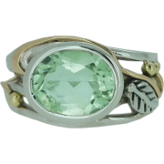 Green faceted amethyst nature ring - Items - £99.00  ~ $130.26