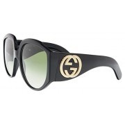 Gucci GG 0151 S- 001 BLACK / GREEN Sunglasses - Eyewear - $259.61 