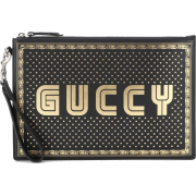 Gucci Leather Oversized Clutch - Borse con fibbia - 