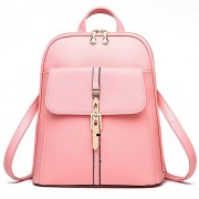 H.TAVEL®new Fashion Women Girl Leather Mini School Bag Travel Backpack Rucksack Shoulders Bag Satchel (Pink)  - Bag - $35.00 