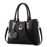 H.Tavel New Fashion Office Lady Womens Medium PU Leather Top Handle Shoulder HandBag - Bag - $26.98 