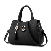 H.Tavel Women Small Satchel Purses Dumpling Shaped Tote Bags Shoulder Tassel Handbags - Bag - $29.99 