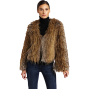 HALSTON HERITAGE Women's Faux Faux Fur Coat Natural - Jacket - coats - $207.00 