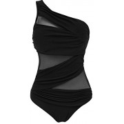 HOOYON Women's Off-Shoulder One Piece Plus Size Monokini Swimsuit - Swimsuit - $14.99  ~ £11.39