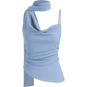 Halter Neckline Ruched - Ärmellose shirts - 