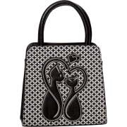 Handbag with cat detail - Torbice - 