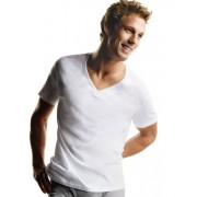 Hanes Men's White 6-Pack V-Neck T-Shirts - Hemden - kurz - $19.36  ~ 16.63€