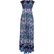 Hawaiian Smocked Tube Maxi Dress Junior Plus Size - Dresses - $34.99 
