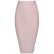 Hego Women's Solid Color Wear to Work Bodycon Bandage Knee-Length Skirt XL H4242 - Skirts - $39.00 