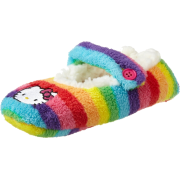 Hello Kitty Girls 7-16 Rainbow Stripe Fuzzy Babba Slipper Socks Multi - Resto - $12.00  ~ 10.31€