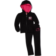 Hello Kitty Toddler Girls Fashionable Mini Sequins On Fleece Active-Wear Set Anthracite - Track suits - $19.99 